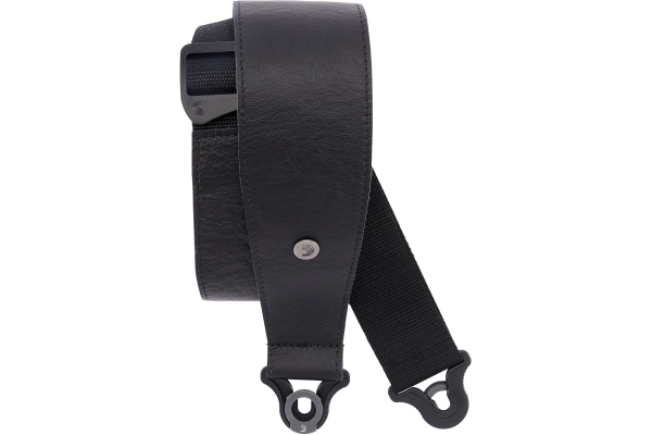 Comfort Leather Auto Lock Guitar Strap Black