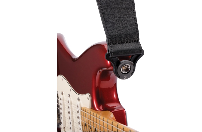 Curea chitară Daddario Comfort Leather Auto Lock Guitar Strap Black