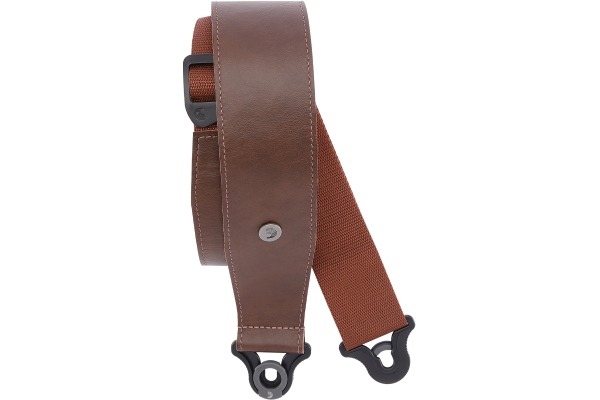 Comfort Leather Auto Lock Guitar Strap Brown