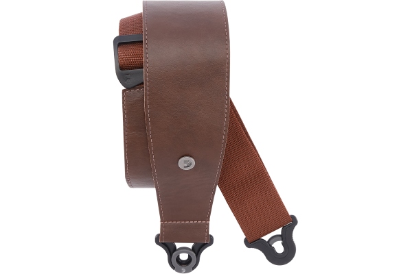 Comfort Leather Auto Lock Guitar Strap Brown