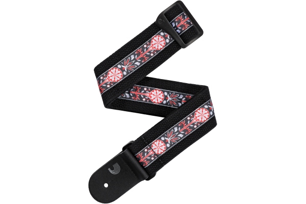 Deluxe Cotton Guitar Strap Black Deluxe Cotton Guitar Strap Black