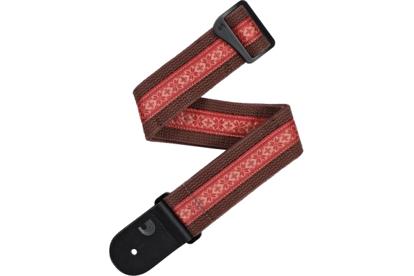 Deluxe Cotton Guitar Strap Brown Deluxe Cotton Guitar Strap Brown