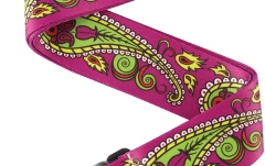 Curea chitară Daddario Joe Satriani Guitar Strap Paisley Purple