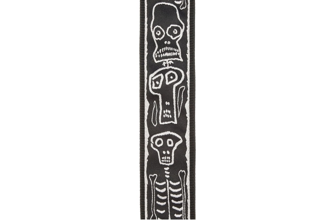 Curea chitară Daddario Joe Satriani Guitar Strap Skull n' Bones