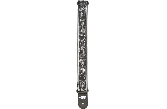 Curea chitară Daddario Joe Satriani Guitar Strap Skull n' Bones