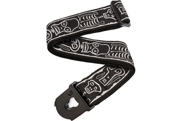Joe Satriani Planet Lock Guitar Strap Skull N Bones Joe Satriani Planet Lock Guitar Strap Skull N Bones