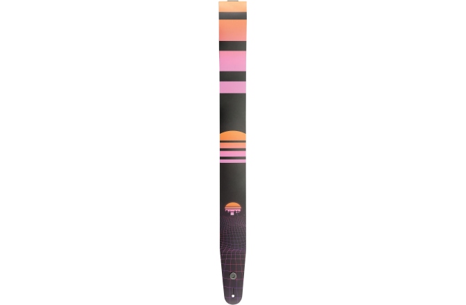 Curea chitară Daddario Outrun Printed Leather Guitar Strap Power Grid