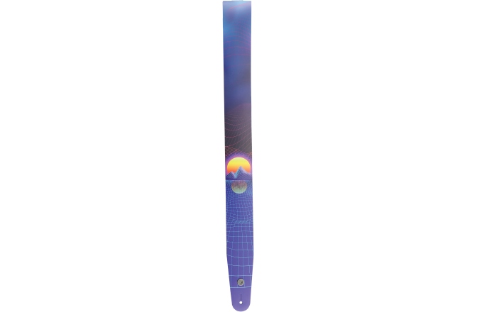 Curea chitară Daddario Outrun Printed Leather Guitar Strap Sunset