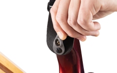Curea chitară Daddario Pad Lock Woven Guitar Strap Monterey Black Tubular