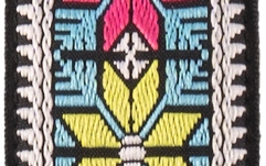 Curea chitară Daddario Pad Lock Woven Guitar Strap Parallel Flowers