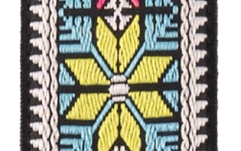 Curea chitară Daddario Pad Lock Woven Guitar Strap Parallel Flowers