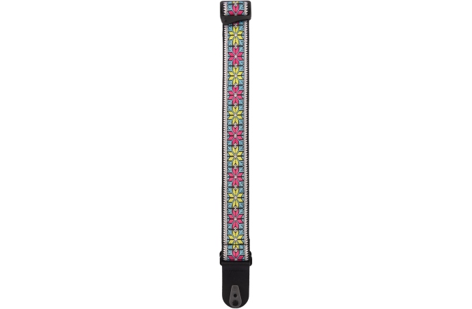 Curea chitară Daddario Pad Lock Woven Guitar Strap Parallel Flowers
