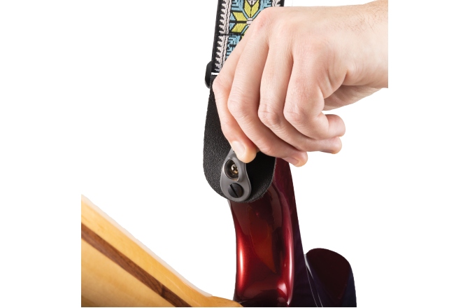 Curea chitară Daddario Pad Lock Woven Guitar Strap Parallel Flowers