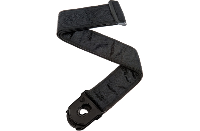 Curea chitară Daddario Planet Lock Guitar Strap Black Satin