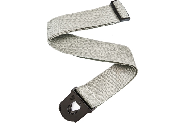 Planet Lock Guitar Strap Polypropylene Silver Planet Lock Guitar Strap Polypropylene Silver