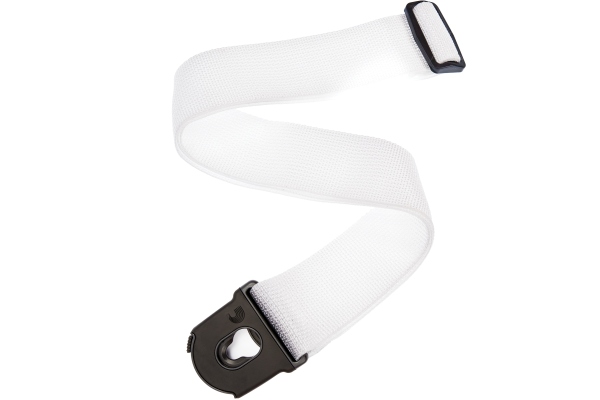 Planet Lock Guitar Strap Polypropylene White Planet Lock Guitar Strap Polypropylene White
