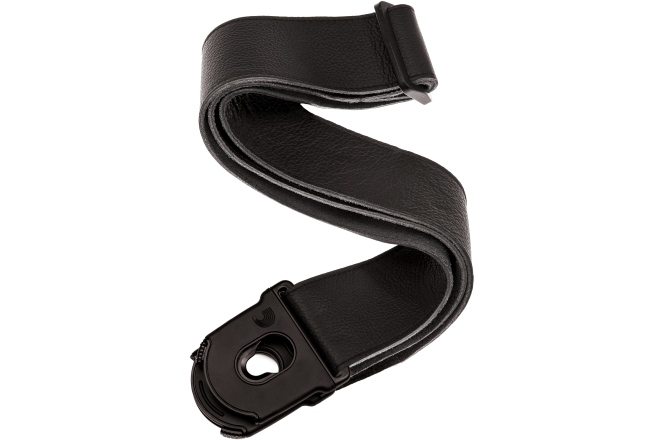 Curea chitară Daddario Planet Lock Leather Guitar Strap Black
