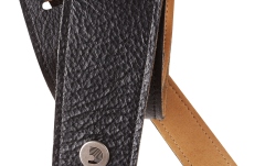 Curea chitară Daddario Slim Garment Leather Guitar Strap Black