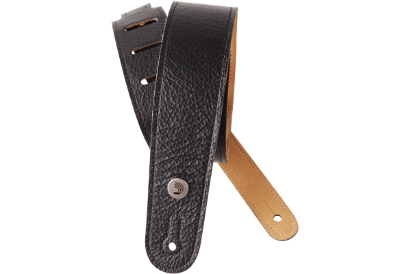 Slim Garment Leather Guitar Strap Black Slim Garment Leather Guitar Strap Black