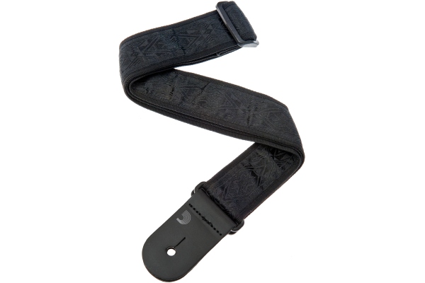 Woven Guitar Strap Black Satin Woven Guitar Strap Black Satin