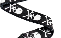 Curea chitară Daddario Woven Guitar Strap Cross Bone Skull