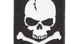Curea chitară Daddario Woven Guitar Strap Cross Bone Skull