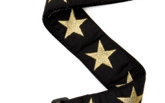 Curea chitară Daddario Woven Guitar Strap Gold Star