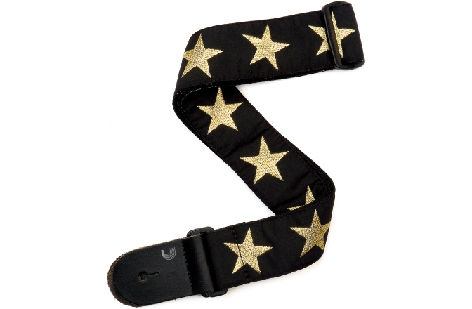 Curea chitară Daddario Woven Guitar Strap Gold Star