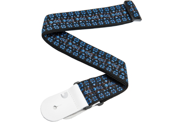 Woven Guitar Strap Hootenanny Blue/Black Woven Guitar Strap Hootenanny Blue/Black