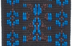 Curea chitară Daddario Woven Guitar Strap Hootenanny Blue/Black