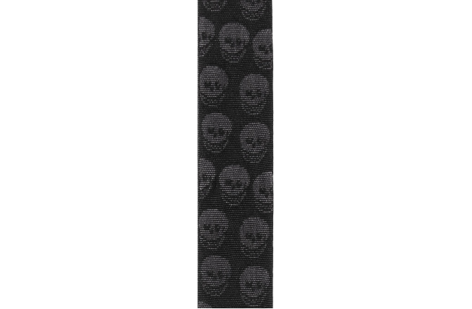 Curea chitară Daddario Woven Guitar Strap Skulls Black Tubular