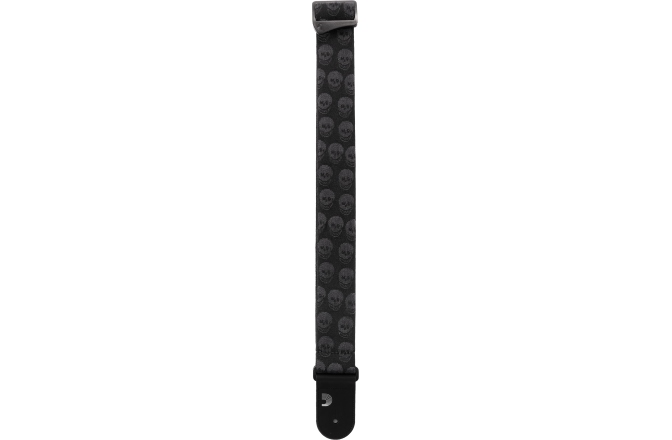 Curea chitară Daddario Woven Guitar Strap Skulls Black Tubular
