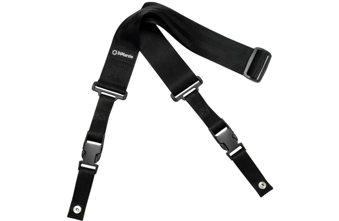 Curea chitară DiMarzio DD 2200BK 2 Inch Nylon ClipLock Black