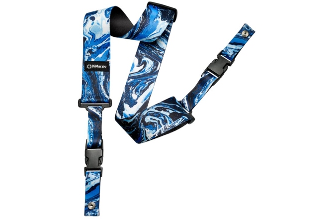 Curea chitară DiMarzio DD 2240 Steve Vai ClipLock Blue Universe
