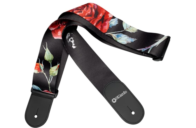 Curea chitară DiMarzio DD 3146 Polyphia Floral Muse Black Standard Strap
