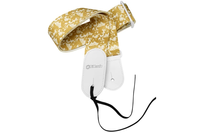 Curea chitară DiMarzio DD 3151 Steve Vai Utopia White/Gold