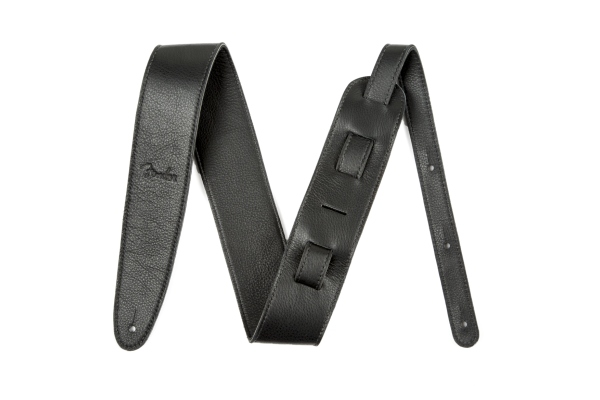 Artisan Crafted Leather Strap 2.5" Black