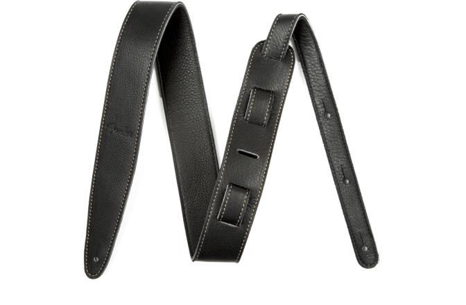 Curea chitară Fender Artisan Crafted Leather Strap Black 2"