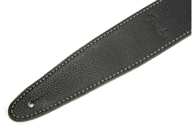 Curea chitară Fender Artisan Crafted Leather Strap Black 2"