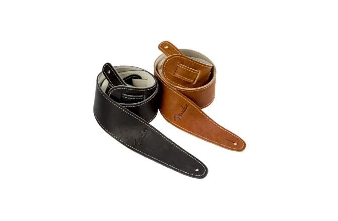Curea chitară Fender Ball Glove Leather Strap Black 2.5"