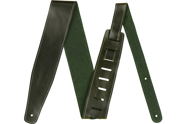 Broken-In Leather Strap Green 2.5"