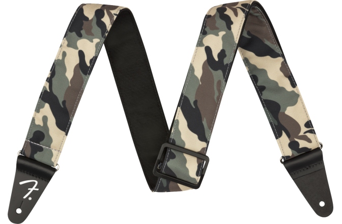 Curea chitară Fender Camo Strap Woodland 2"