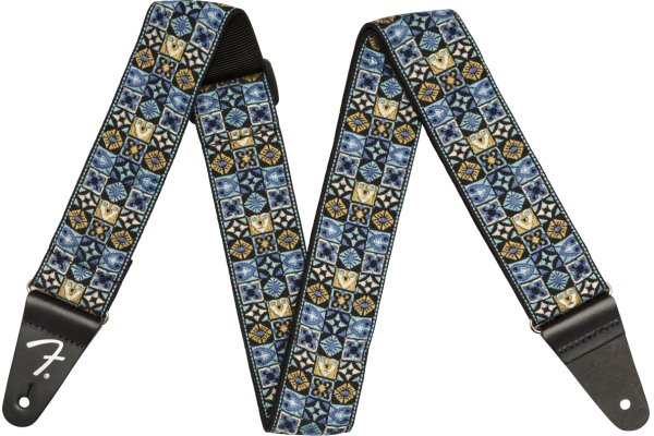 Festival Strap Blue Mosaic 2" Festival Strap Blue Mosaic 2"