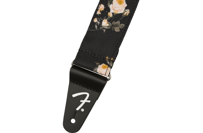 Curea chitară Fender Floral Strap Black 2"