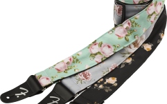 Curea chitară Fender Floral Strap Black 2"