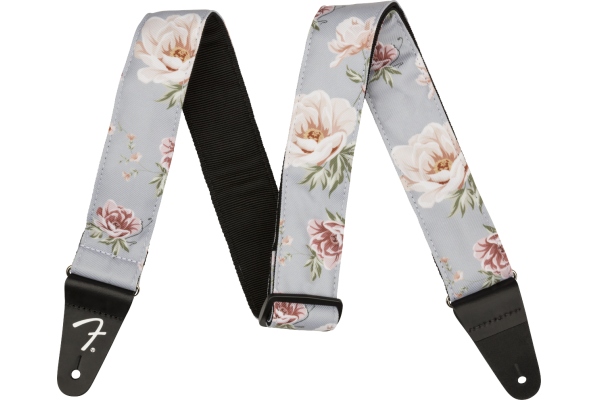 Floral Strap Gray 2"