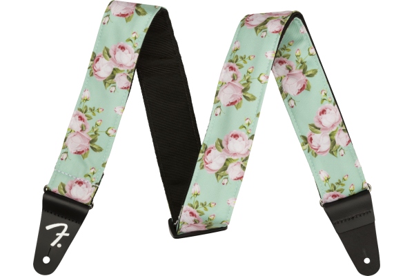 Floral Strap Surf Green 2" Floral Strap Surf Green 2"
