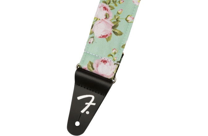 Curea chitară Fender Floral Strap Surf Green 2"