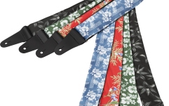 Curea chitară Fender Hawaiian Strap 2" Black Floral