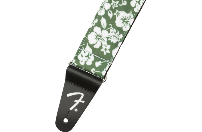 Curea chitară Fender Hawaiian Strap 2" Green Floral